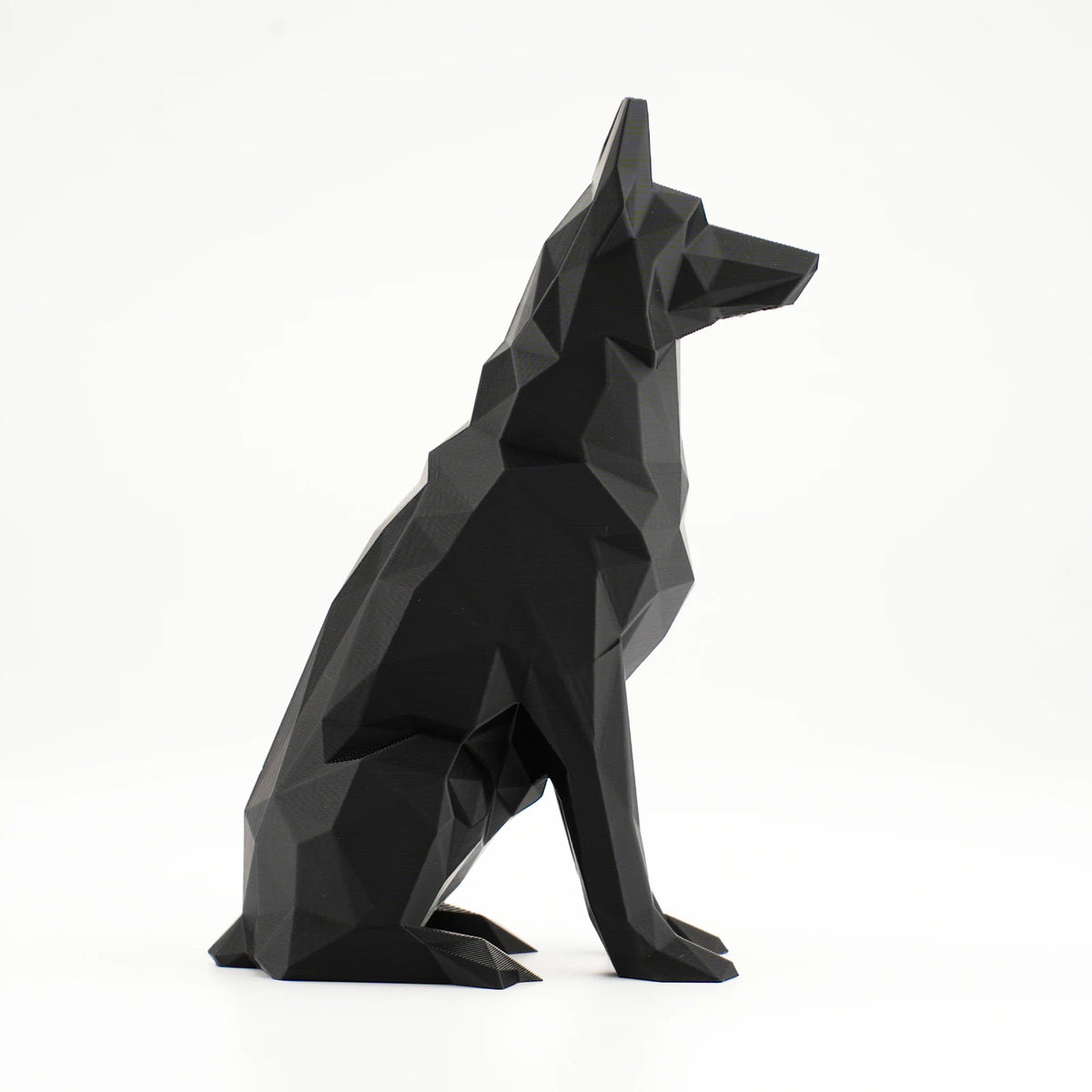 Dog Figurine Animals Statues Black German Shepherd Sculptures Ornament Elegant Designs for Room&Car Decoration Idea Festive Gift
