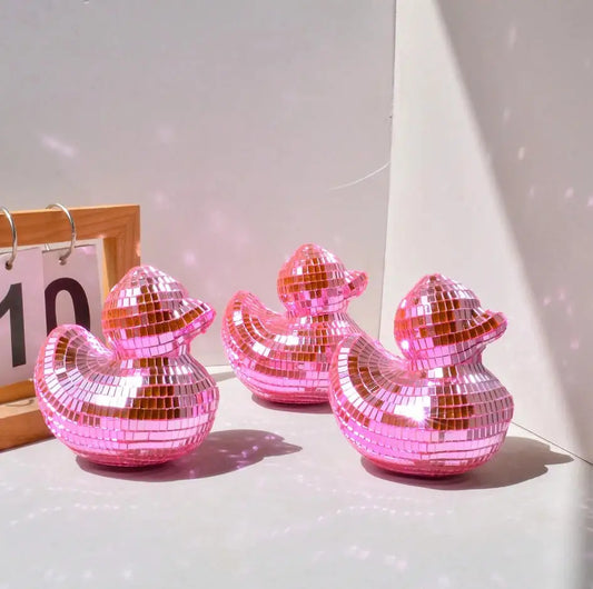 1 Piece Mirror Mosaic Duck Disco Ball Decoration, Party Decorations, Perfect for Home Party Ornaments and Gift Giving