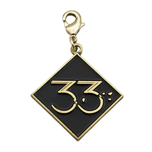 Clair Obscur Expedition 33 Keychain Game Peripheral Pendant Pendant Double Sided 33 Metal Keyring Gamer Collection Jewelry Gift